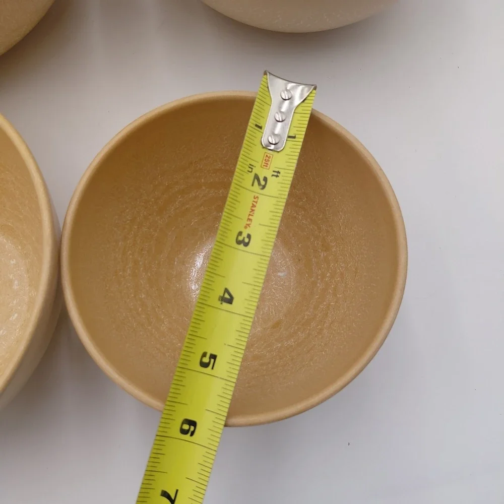 Set- 4 Ellinger's Nesting Mixing Bowls #20, 21, 22 & 23 Agatized Wood Wisconsin